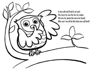 Cartoon Owl Coloring Pages Detailed - Coloring Pages For All Ages