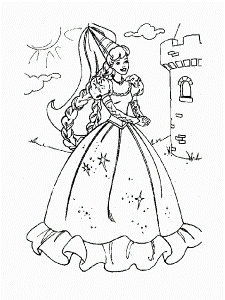Barbie 2 Coloring Page