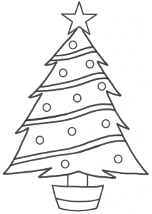 Christmas trees to colour – Tree Decoration for fun | Easy