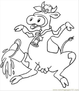 Coloring Pages Cow 2 Coloring Page (Mammals > Cow) - free