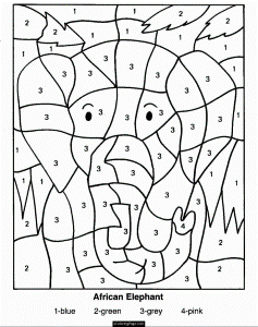 Printable Number Coloring Pages Printable Color By Number 221111