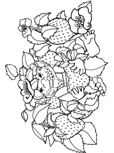 Strawberry Heaven Coloring Page www.