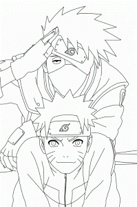 Naruto Kakashi Coloring Pages