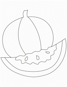 Healthy watermelon coloring pages | Download Free Healthy