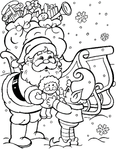 Download Santa Printable Coloring Pages Christmas Or Print Santa