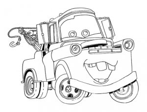 Mater Coloring Pages 202265 Mater Coloring Page
