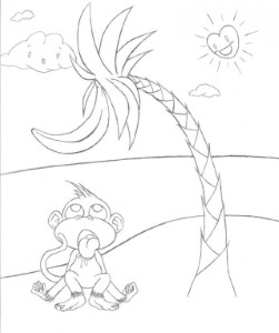 Easier Banana Tree Outline By Monkehranch Dhzoo Wallpaper