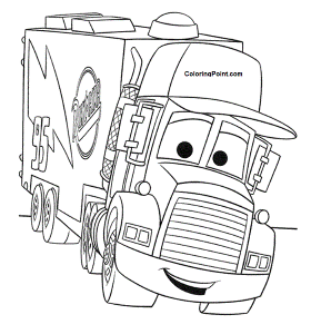 mmack truck coloring pages for preschoolers - Coloring Point
