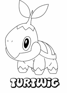 Pokemon Turtwig Coloring Page | Coloring & Print Outs