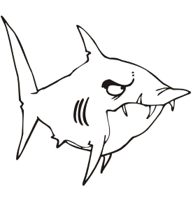 Shark Coloring Page | Chunky Shark