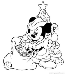 Christmas Disney Coloring Pages 9 | Free Printable Coloring Pages