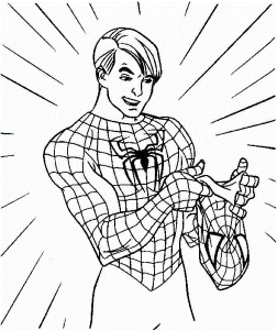 Colouring Sheets Superhero Spiderman Printable Free For Little