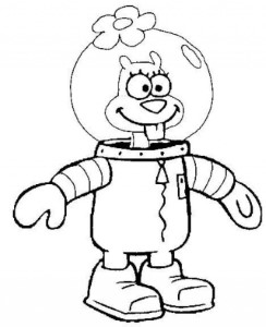 Sandy Cheeks Coloring Pages Coloring Book Area Best Source For