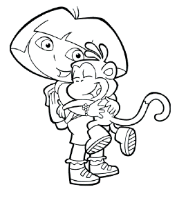 Free Dora Colouring Pages To Print