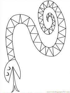 Coloring Pages Snake (Reptile > Snake) - free printable coloring