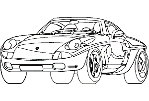 Cool Race Car Coloring Pages : Cool Cars Coloring Pages. Cool Car