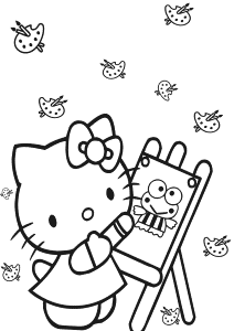 Hello Kitty Coloring Pages 89 87839 High Definition Wallpapers