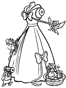 Cinderella coloring pages - Cinderella - Disney - cute princess