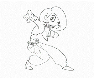 9 Kim Possible Coloring Page