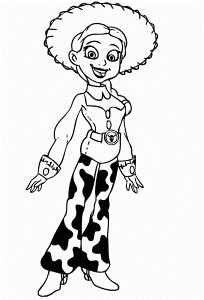 Toy Story Jessie Coloring Pages - Toy Story Cartoon Coloring Pages