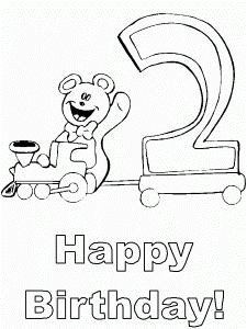 Coloring pages happy birthday - picture 8