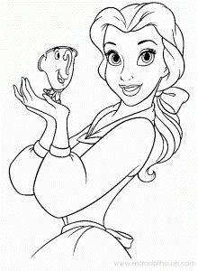 Beauty and The Beast Coloring Page | Coloring Pages