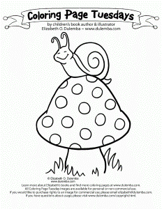 dulemba: Coloring Page Tuesday - Snail