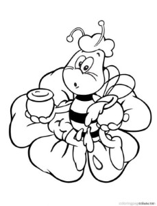Maya The Bee | Free Printable Coloring Pages – Coloringpagesfun