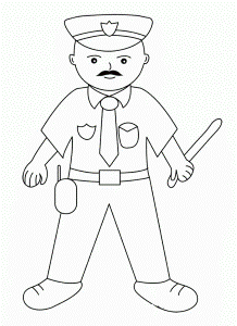 The-Policeman-Coloring-Pages