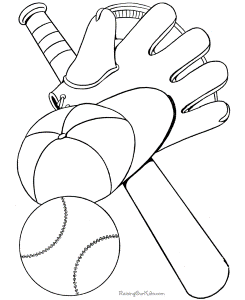 Baseball Coloring pages 011