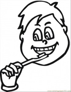 Brushing Teeth Coloring Pages 120 | Free Printable Coloring Pages