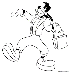 Goofy Halloween Coloring Pages Images & Pictures - Becuo