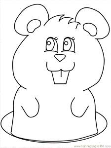 Coloring Pages Groundhog Coloring (Animals > Others) - free
