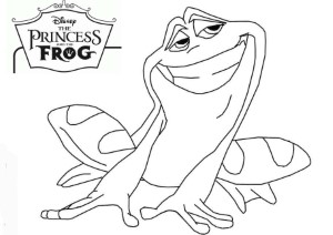 s and the frog Colouring Pages