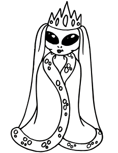 Alien Coloring Pages For Kids 2 | Free Printable Coloring Pages