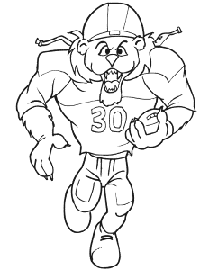 Football Players Coloring Pages To Print