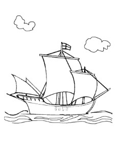 Coloring pages boats and sailboats - picture 4