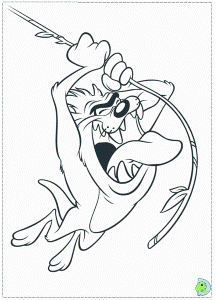 the devil Taz Colouring Pages (page 2)