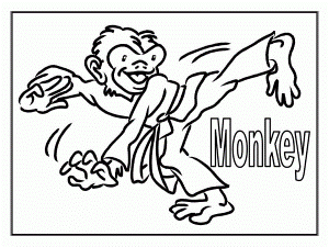 Monkey Coloring Pages for Kids- Free Coloring Sheets to download