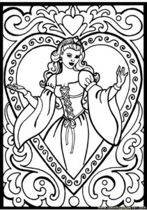 printable coloring page princess pages entertainment