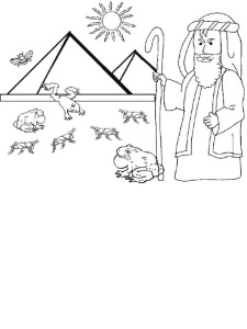 Plagues of locusts, Egypt Colouring Pages (page 3)