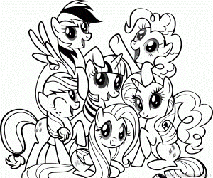 My Little Pony Printable Coloring Pages - Free Coloring Pages For