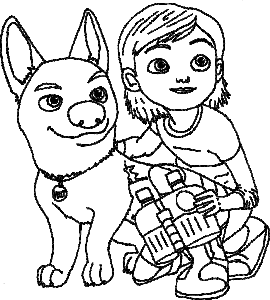 The Mighty Bolt The Dog Coloring Pages - Bolt Coloring Pages