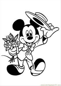 Coloring Pages Mickey Mouse 004 (Cartoons > Mickey Mouse) - free