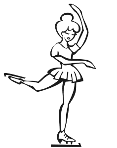 Ice Skating Coloring Pages 7 | Free Printable Coloring Pages