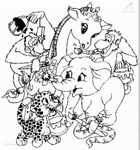 Animals Pig Pig Coloring Page