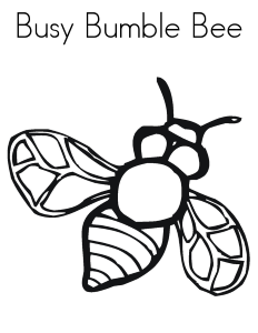 Free Printable Bumble Bee Coloring Pages For Kids