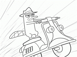 Perry The Platypus Coloring Pages PERRY THE PLATYPUS Kids 221657