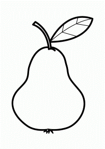 pear Colouring Pages
