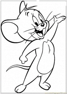 Coloring Pages Jerry (Cartoons > Tom and Jerry) - free printable